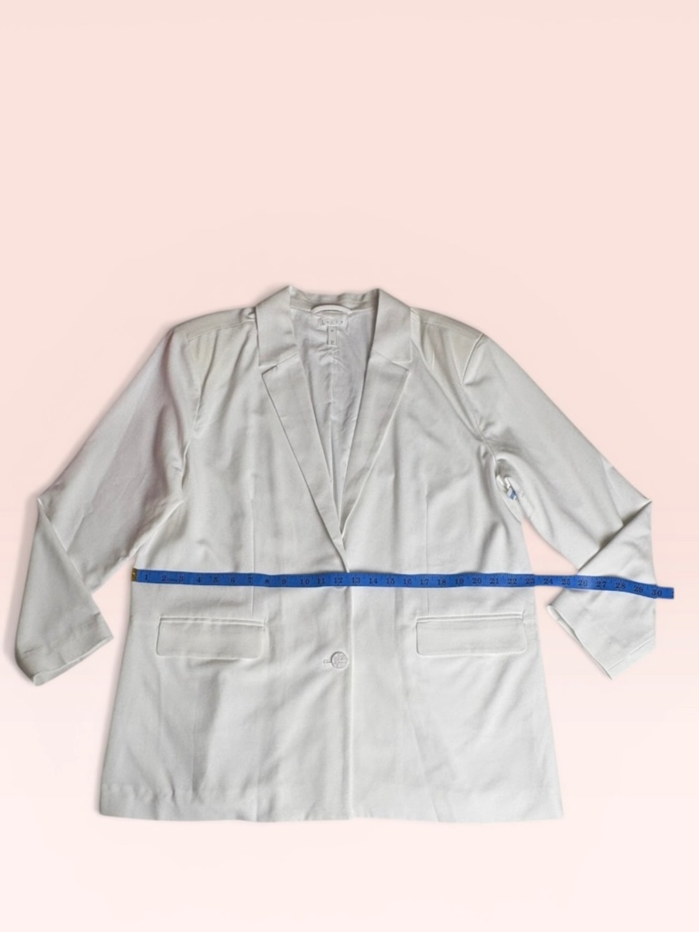 Leith Oversized Blazer White Size 16 or XL - Picture 2 of 9